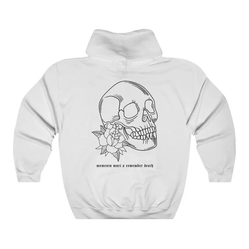 trendy Fashion Custom Printing Skull Style Gothic Design Breathable Plus Size Women Hoodie