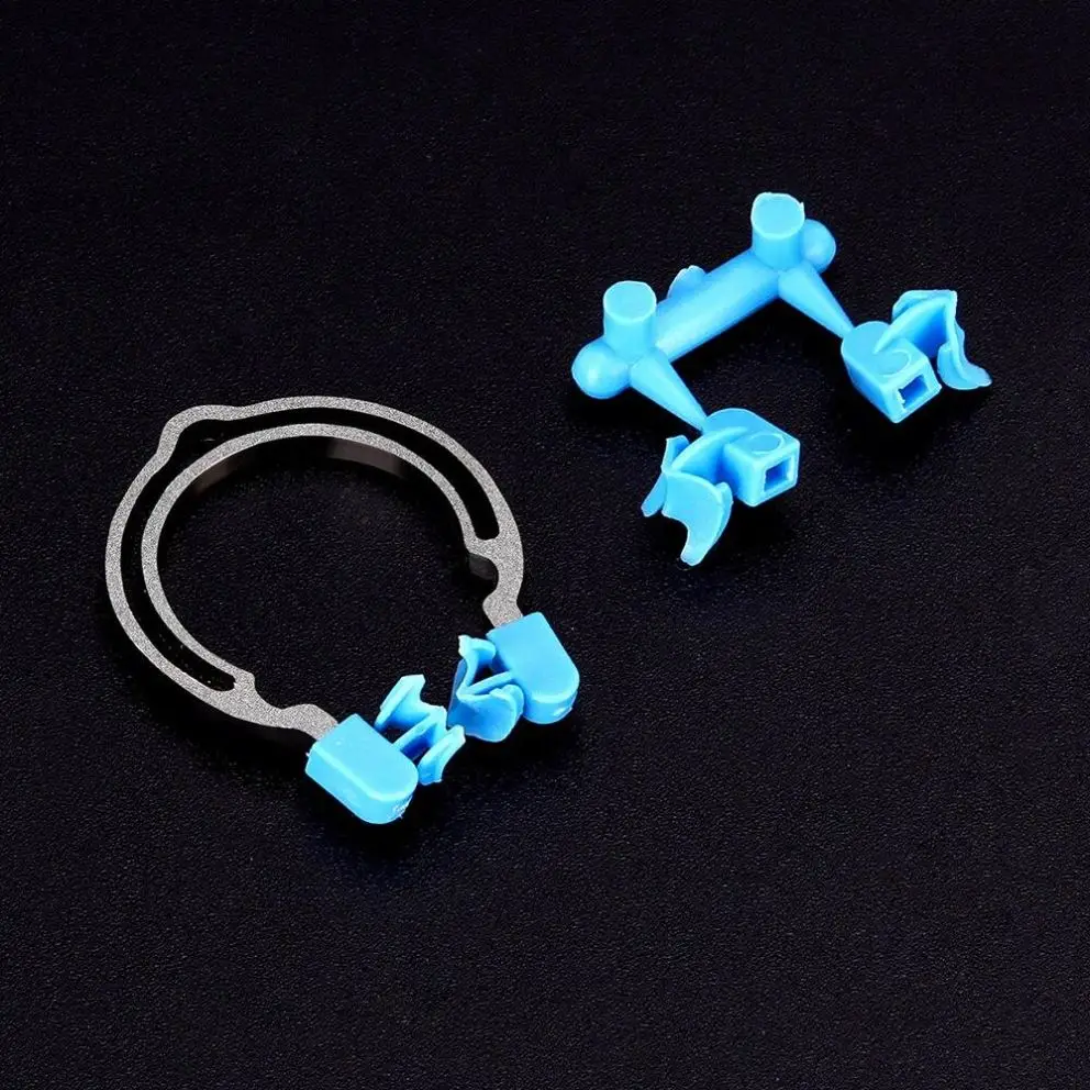 Dental Matrix Sectional Contoured Matrices Wedges Clamps Metal Spring Clip Rings Dentist Tools Forming Sheet Clip Mixed