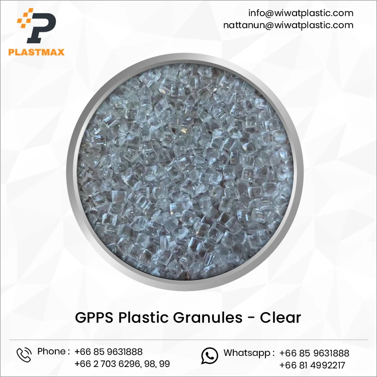 General Purpose Use 100% Plastic Material Injection Grade Pure Virgin GPPS Recycled Granule