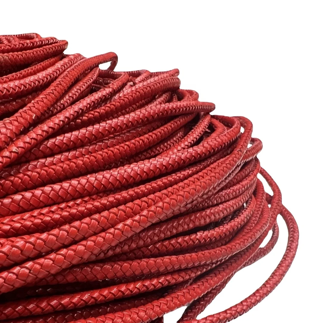 Manufacturer In India & Good Quality Product Pure Leather Stretchable bolo braided PSDS