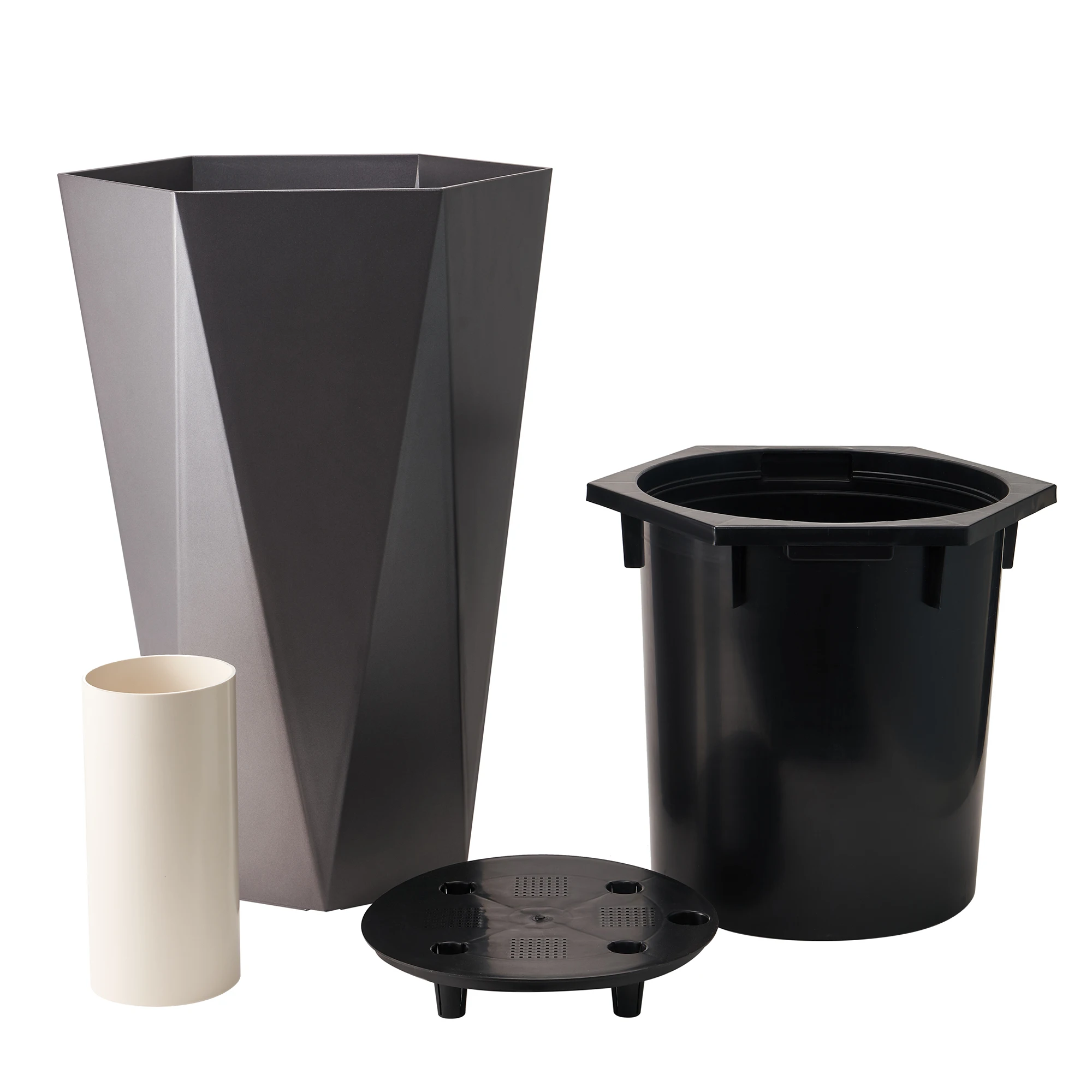 22.44 inch Height big size plastic flower pot planter for garden and home decorations