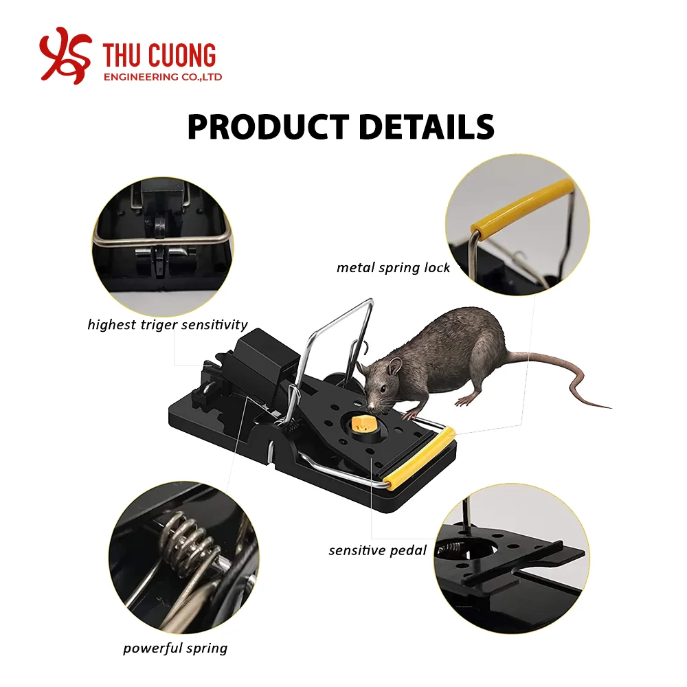 New Best-sellers easy-to-install mouse trap of 2023 Pest control product Effective against rodents Eco-friendly Easy bait Cheap
