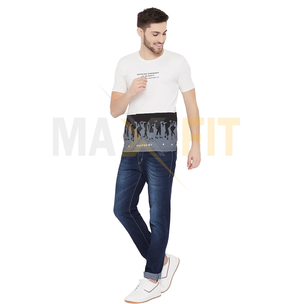 Men Half Sleeves Custom Made Cotton Fabric Customized Casual Wears Best Design Casual Wears Men T-Shirts