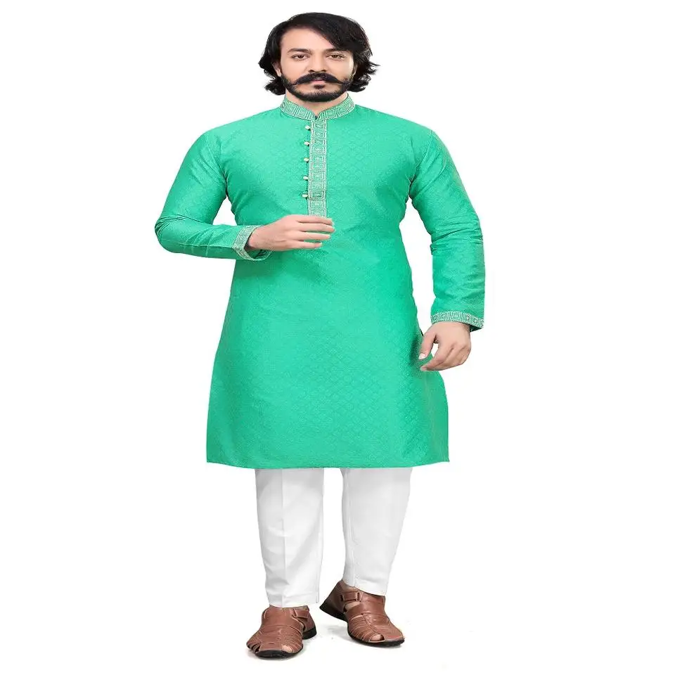 Pakistani Indian Factory Fashion New Style Islamic Clothing Arabic Design Men dress shalwar kameez