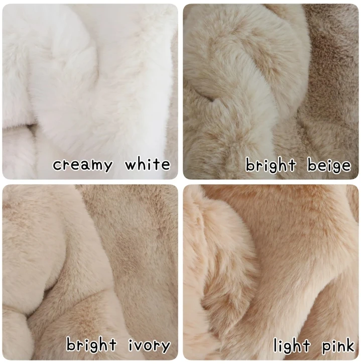 Ultra Soft 20mm Long Pile Rabbit Fur Minky Fur Faux Fur for Cosplay Wear