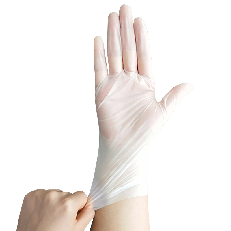 Kitchen Disposable Gloves Plastic Film Household Gloves Clean Hygienic Transparent Thickening Disposable Kitchenware