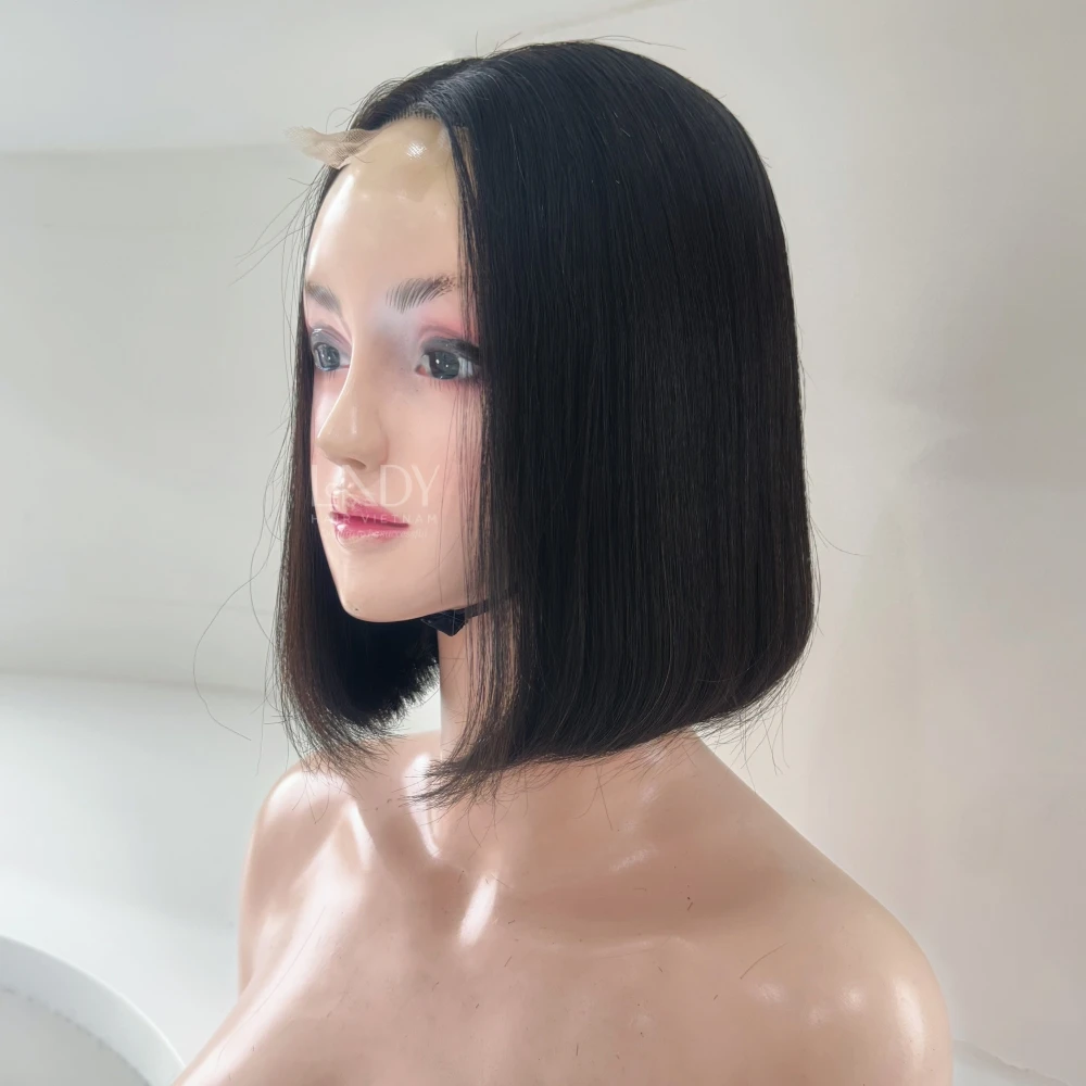 Wholesale Bob Human Hair Lace Front Wig Vietnamese Human Hair Extensions Hd Transparent Frontal Wigs bob cut