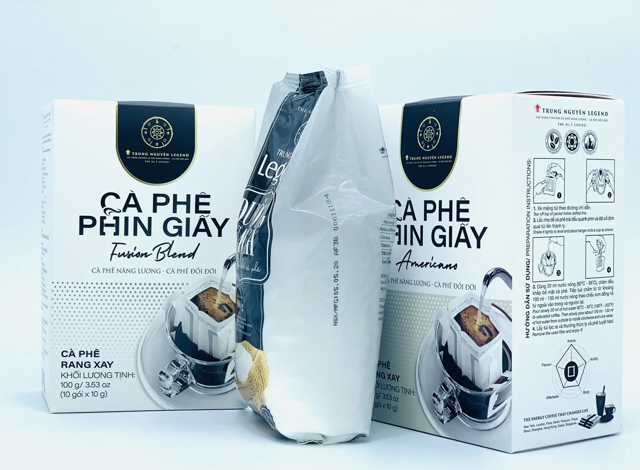 Trung Nguyen Americano Paper Filter Coffee (Box of 10 Filters)