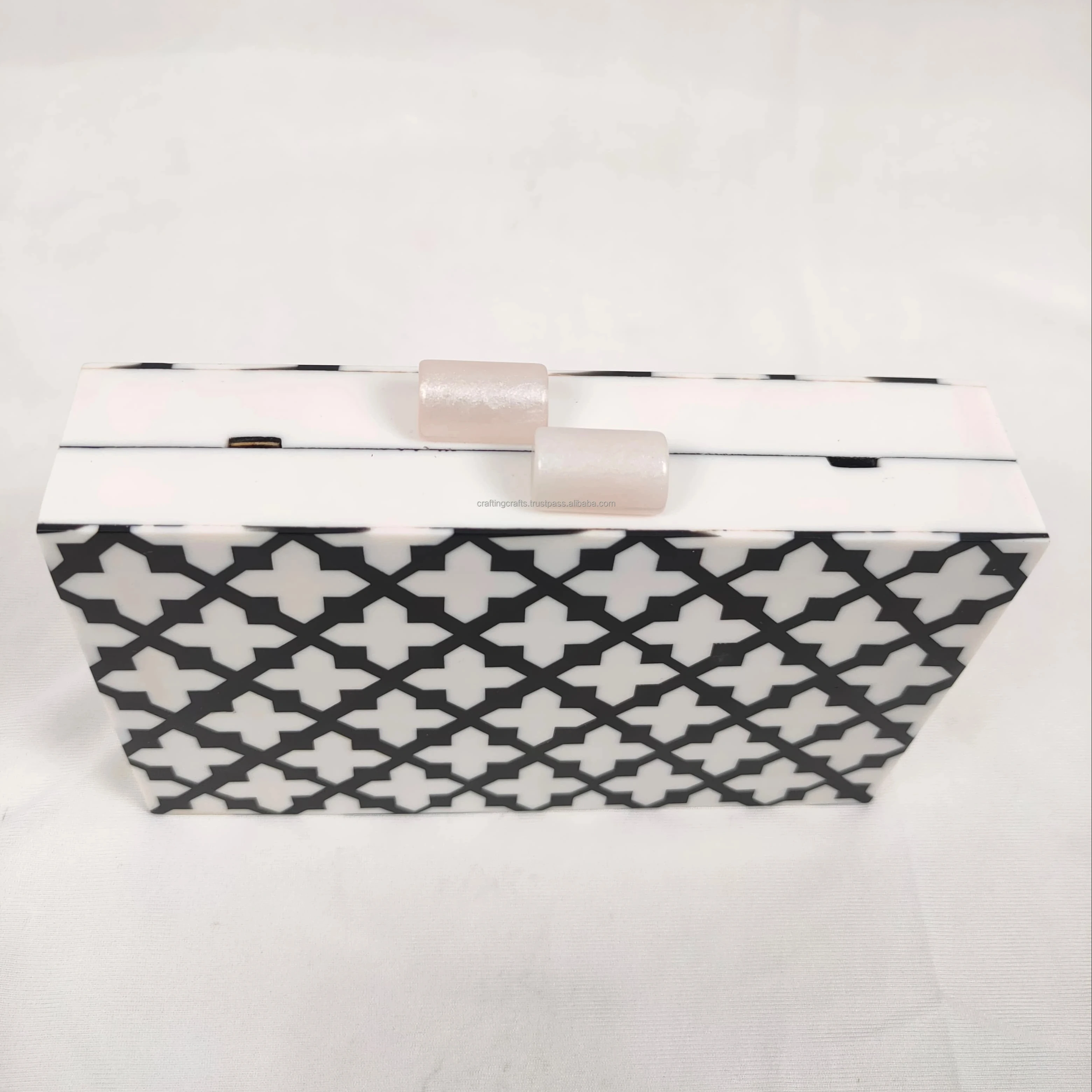 Clutch Bag Evening Bags Handmade Resin Box Clutch for Evenings & Weddings for Sale in Bulk From India