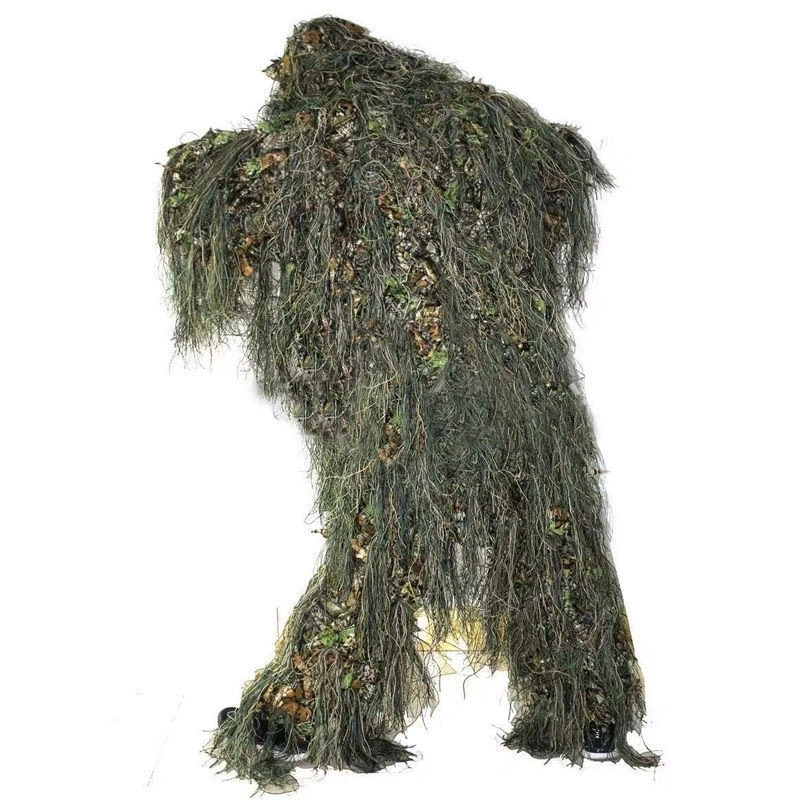 KANGO Ghillie Suit 5 in 1 Camouflage Hunting Apparel for Men Woodland Camo, Adults Youth Gilly Suit or Jungle Hunting