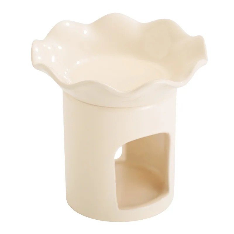Sunflower Ceramic Dish Wax Melt Burners Essential Oil Burner Set of 2, Aromatherapy Aroma Burner Ceramic Oil Diffuser