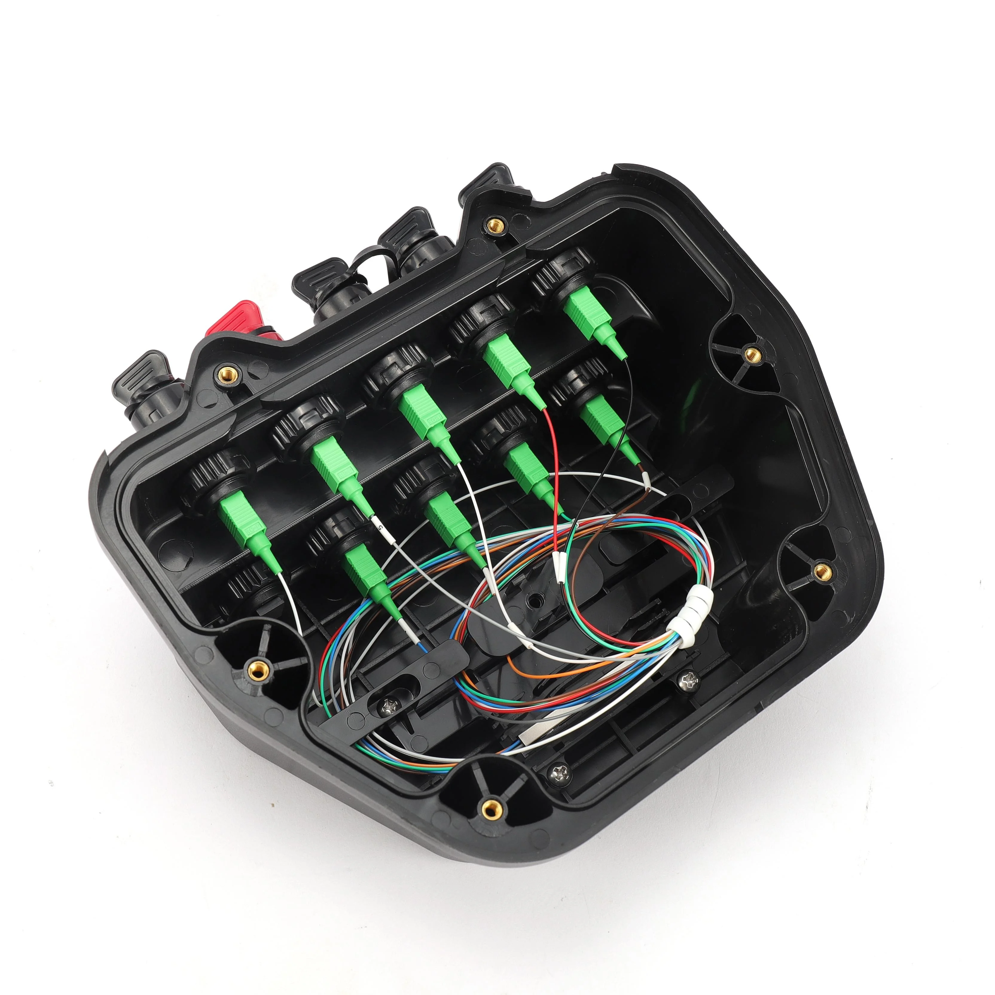 Outdoor 10 Port Fiber Optic Pre-terminated Box Fiber Access Terminal Optical Pre-connected Distribution Box