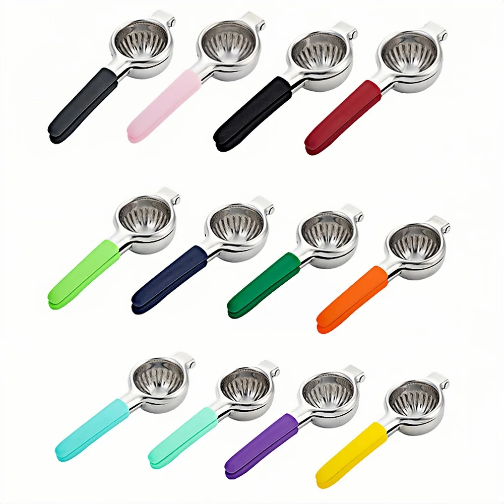 Large Manual Press for Lemons, Oranges, and More - Portable & Easy to Clean - Stainless Steel Lime Squeezer & Juicer