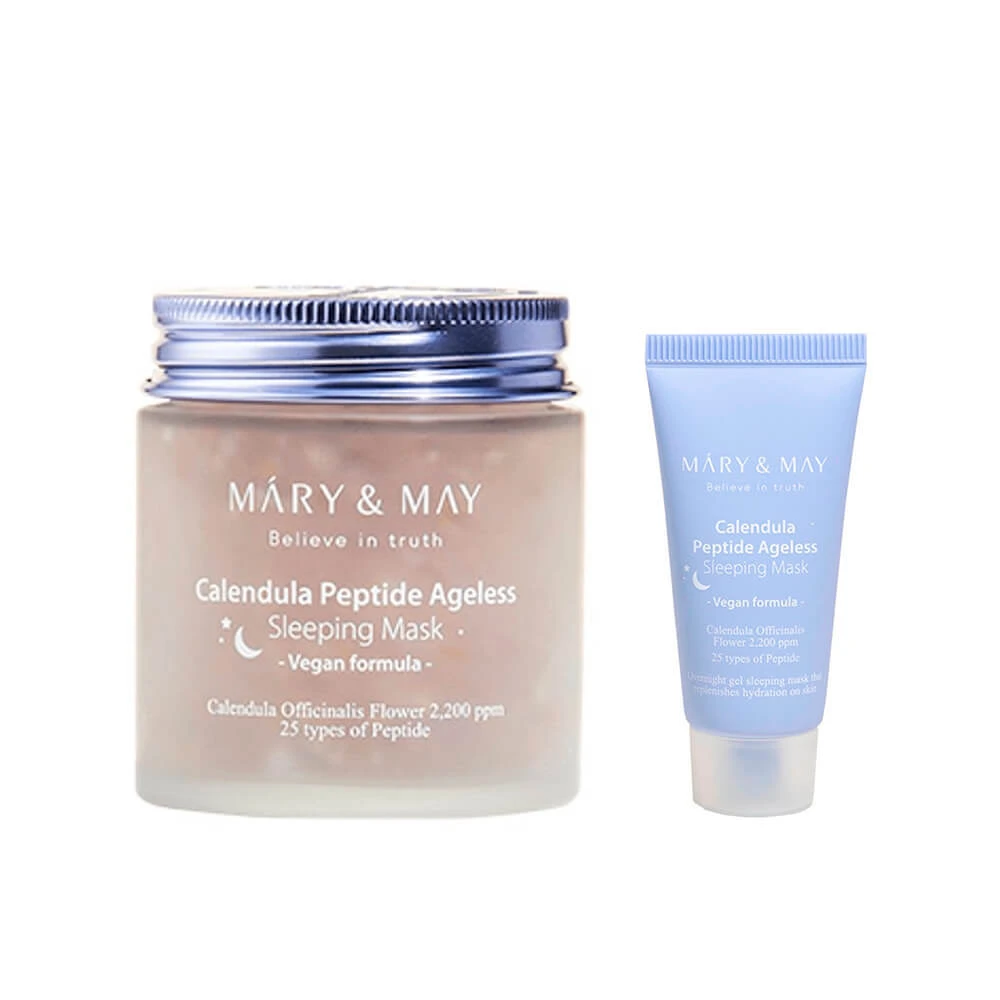 Korea Cosmetic Skin Care Mary&May Calendula Peptide Ageless Sleeping Mask - 30g