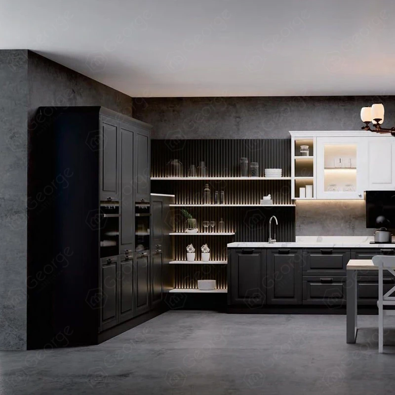Steel Kitchen Furniture Ready to Assemble Metal Kitchen Cabinets for Sale
