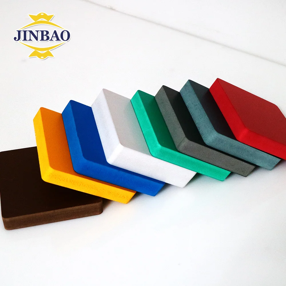 JINBAO high density quality white forex panel 20mm 18mm factory laminated pvc foam board 15mm for furniture cabinet
