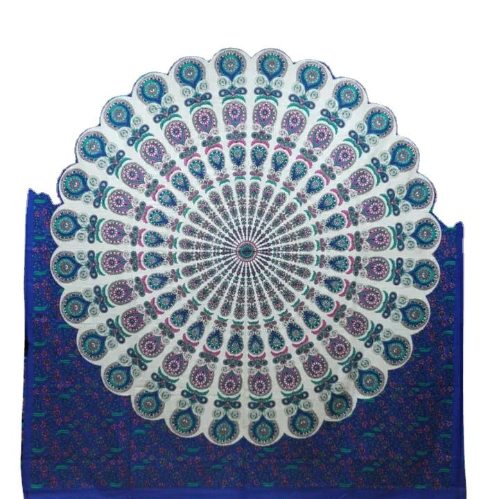 SK Noor and Sons Traditional and 100% Soft Cotton Double Bedsheets Indian Boho bed covers export quality fabric