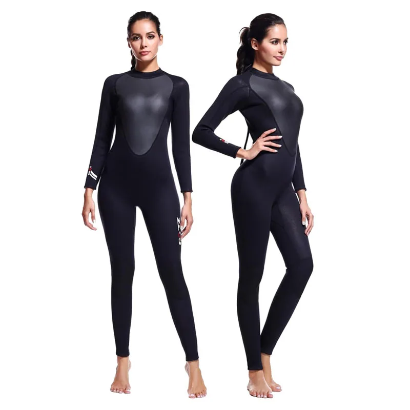 Custom Printed Women 3mm Full Neoprene Rubber Kayak Swimming Freediving Triathlon Wet Diving Suit Wetsuit For Ladies