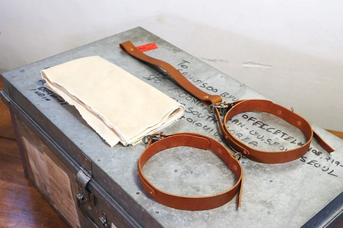 Buffalo Leather Carrier Blanket Strap Yoga Mat Carrier, Blanket Carrier, Handmade Premium Heavy Duty Leather Carrying Strap Belt