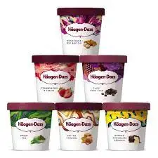 Haagen-Dazs мороженое кофе миндаль хрустящий-3-3 Fl. Унция.