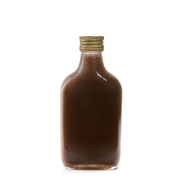 Wholesale 200ml Custom design flask cold brew coffee glass bottle with screw lid