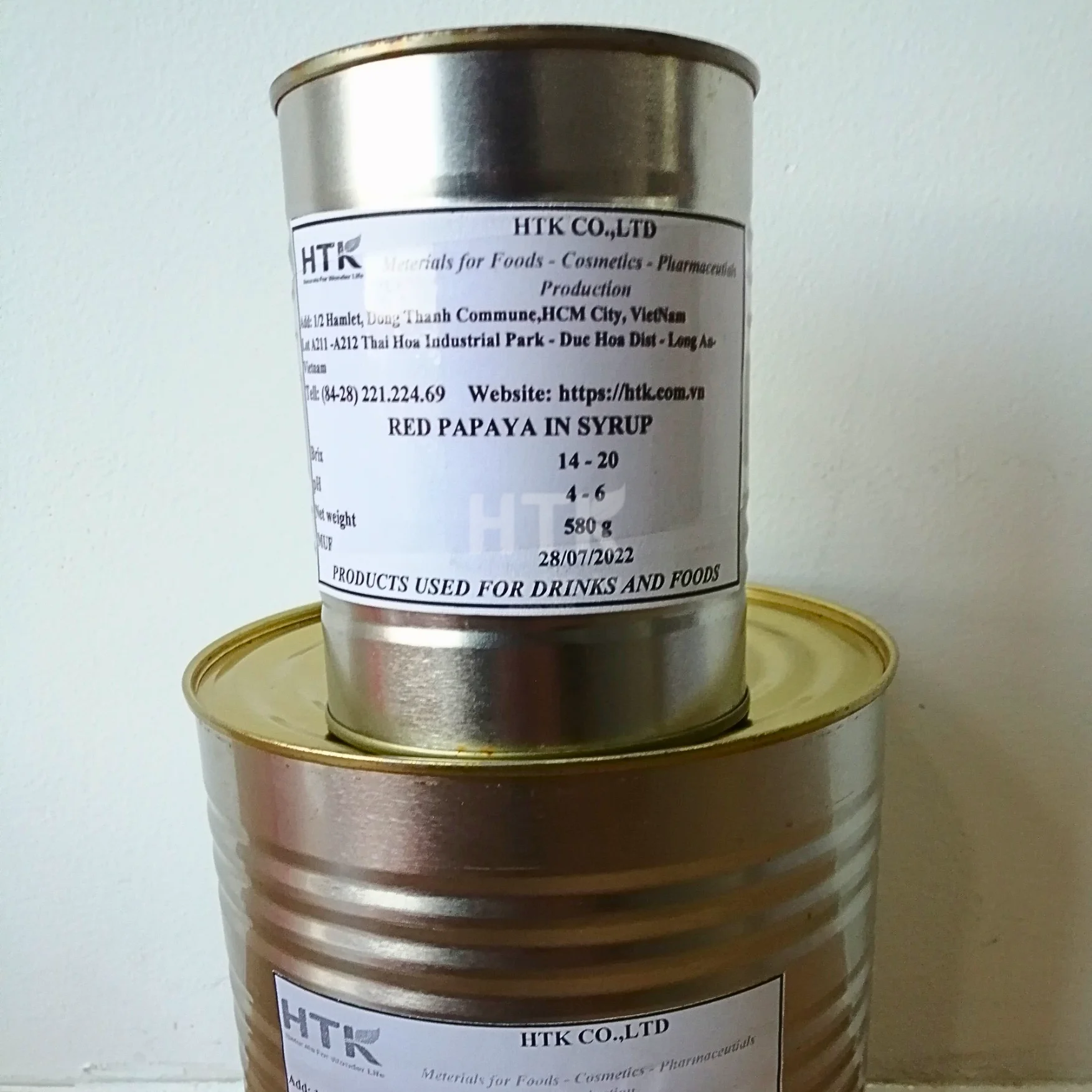Trending 2023 YELLOW/RED PAPAYA PAWPAW PAPAW Canned in Syrup of HTK Food factory from Vietnam used for Food & Beverage