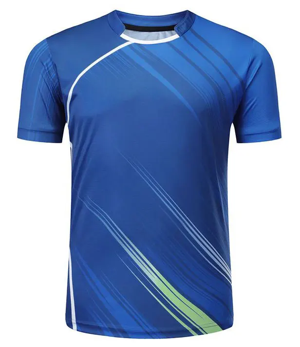 Tennis jersey short sleeve sublimated t shirts for men and women customized badminton shirt with your own designs