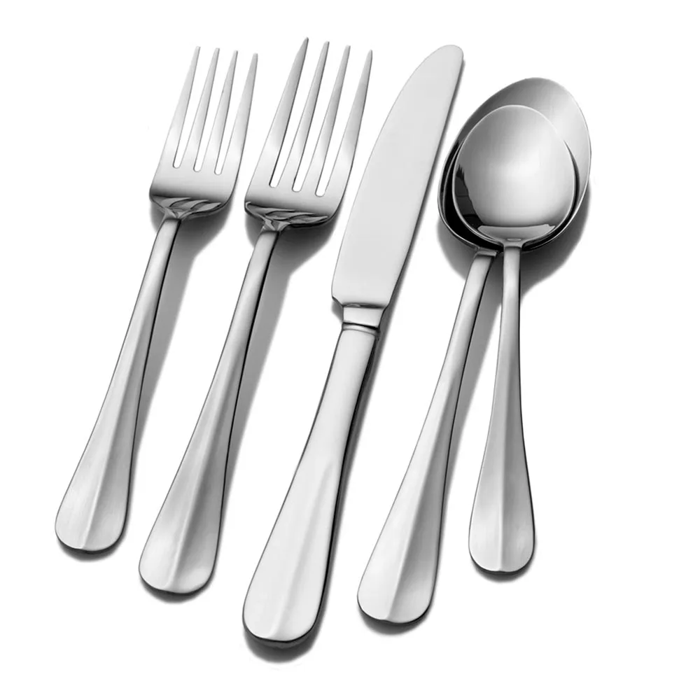 Stylish Wholesale Indian Manufacturer Modern Silverware Knife Spoon and Fork Cutlery Stainless Steel Flatware Set for Weddings