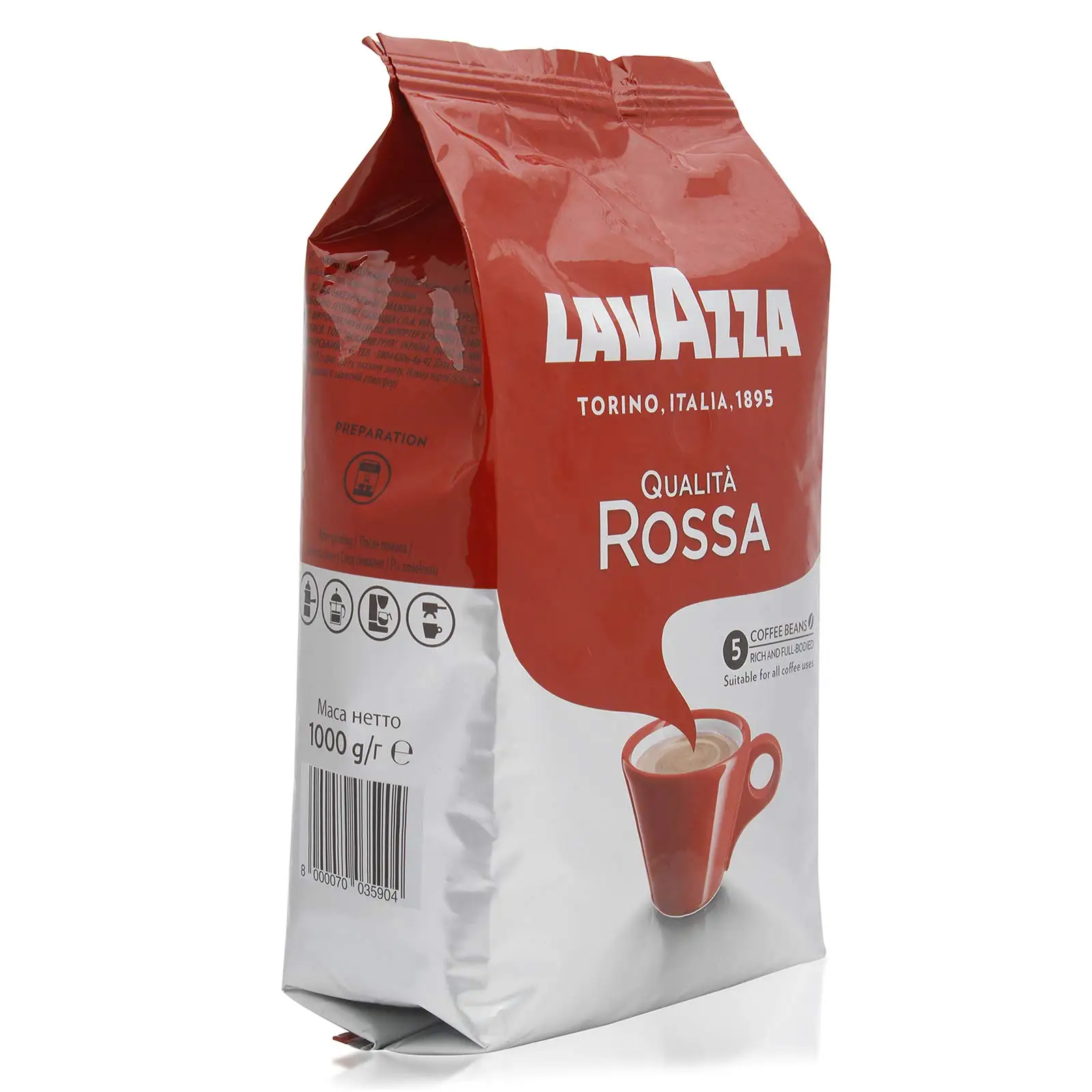 2023 г. кофейные зерна lavaza Rossa по низкой цене 1 кг