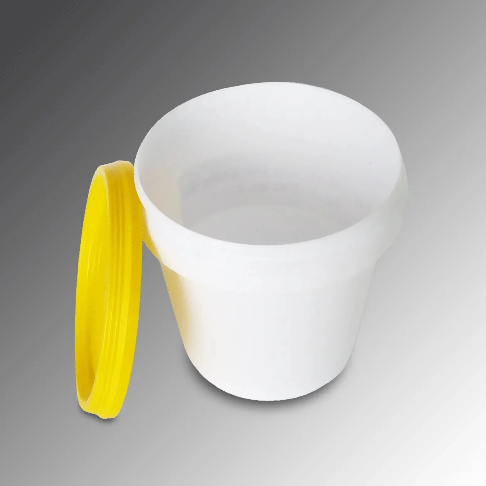 Silk Screen Printing Vietnam High Quality New Top Nice Multi Color plastic Small Round Clear 1Lit PP Plastic Paint bucket