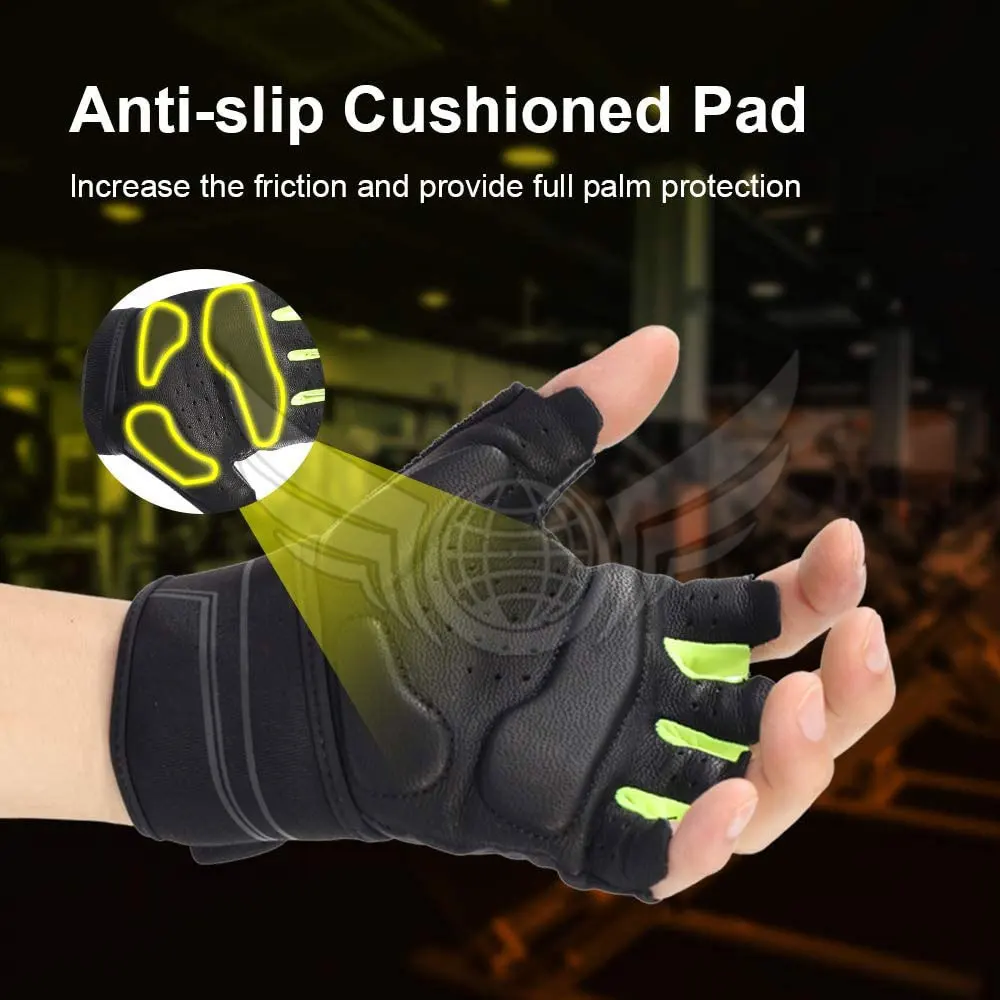 2022 Hot Sale Weight Lifting Gloves Half Finger Fitness Gym Gloves With Wrist Support For Men And Women