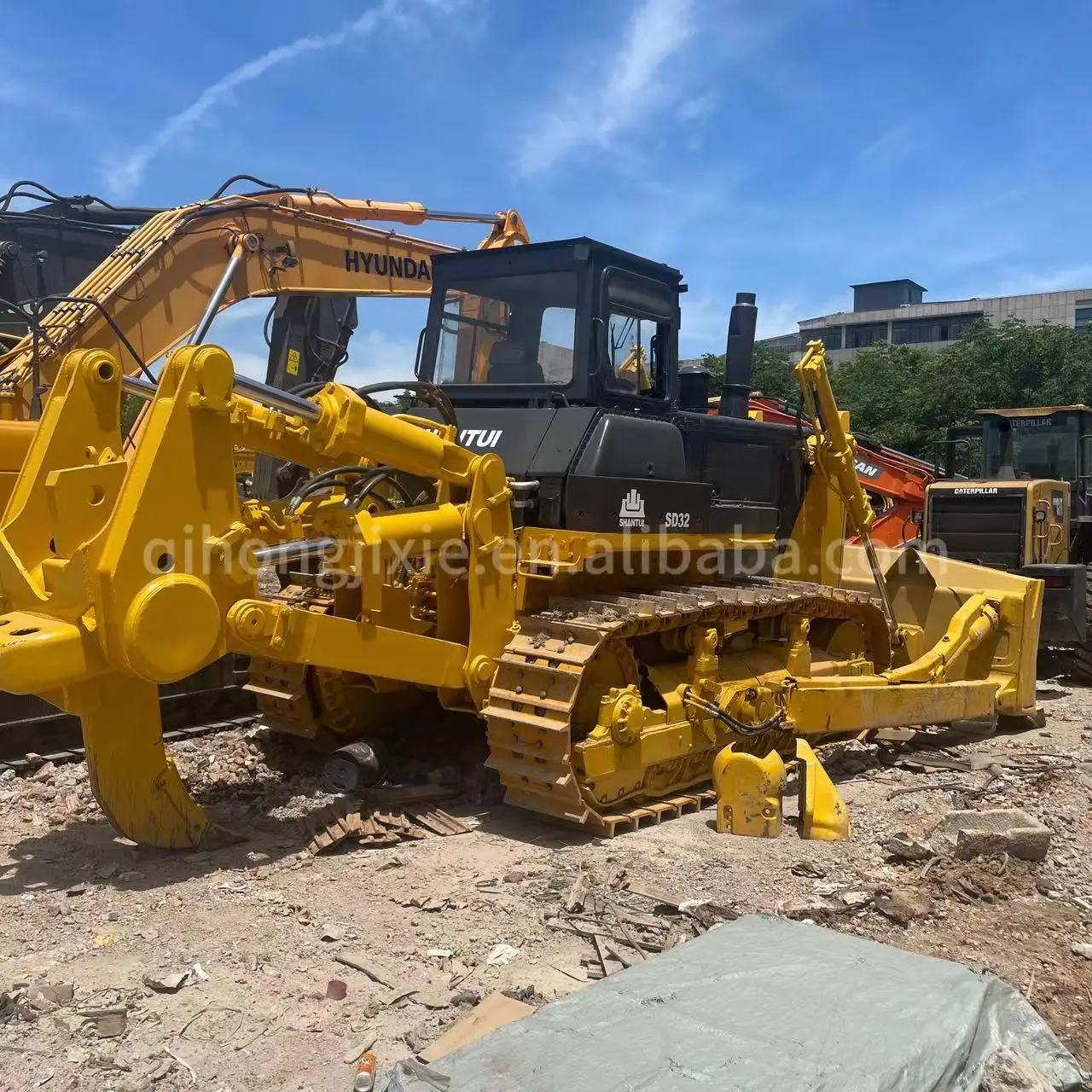 Бульдозер Shantui SD32 с гарантией качества новый 90% б/у гусеничный бульдозер большой размер