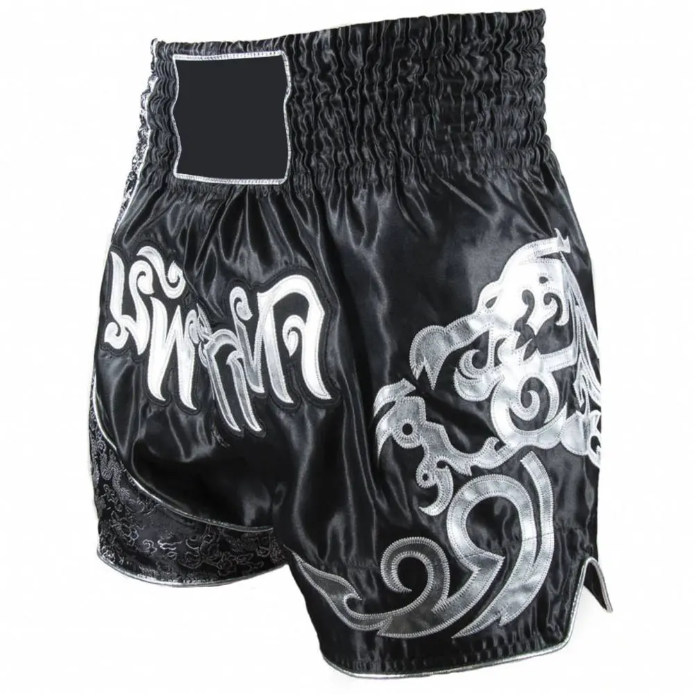 Customized Logo High Quality 100% Polyester Muay Thai Shorts For Sale / Custom OEM Design Muay Thai Shorts