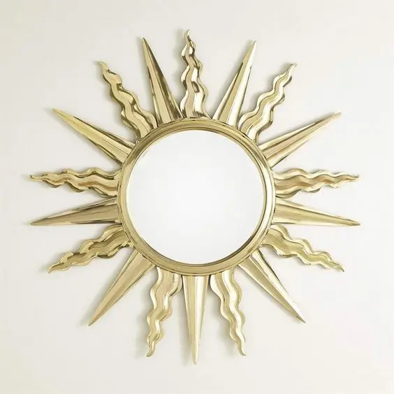 Gold Plated Balls Frame Luxury Vanity Mirror Minimalist Quality Modern Indoor Wall Decor Wholesale for Home Use Only