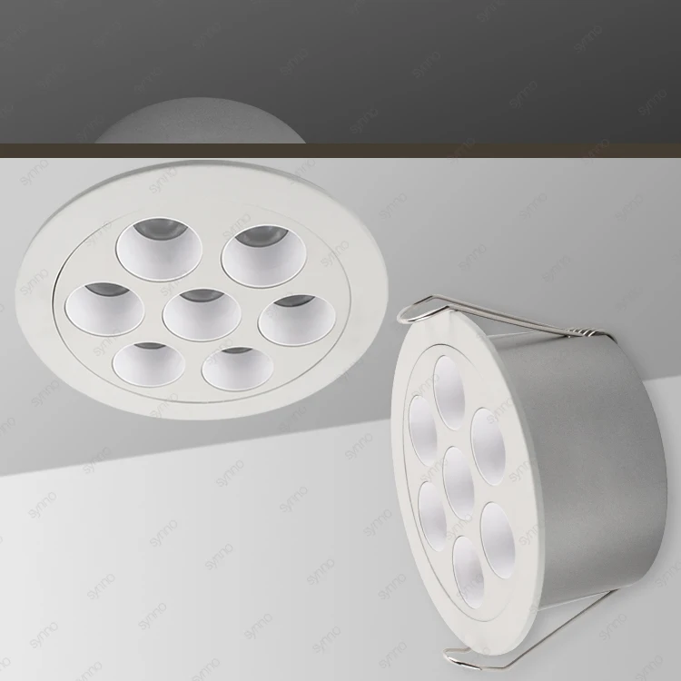 Modern Commercial Decorative Clothes Store Hotel Ceiling Down Light Round Downlight White Grey 6w 14w 18w 24w LED Spot Light
