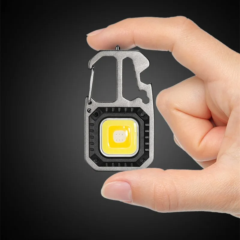 Flashlight Rechargeable Led Headlight Headlamp Lighter Bottle Opener Multifunction Work Light for Hiking