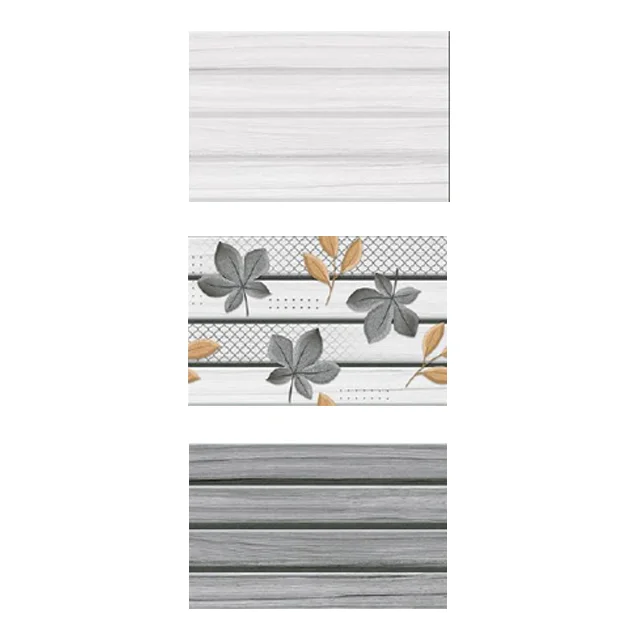 Latest Design Ceramic Digital Wall Tiles 200x300 MM Foliate Pattern Botanical Ornament Design For Washroom And Kitchen