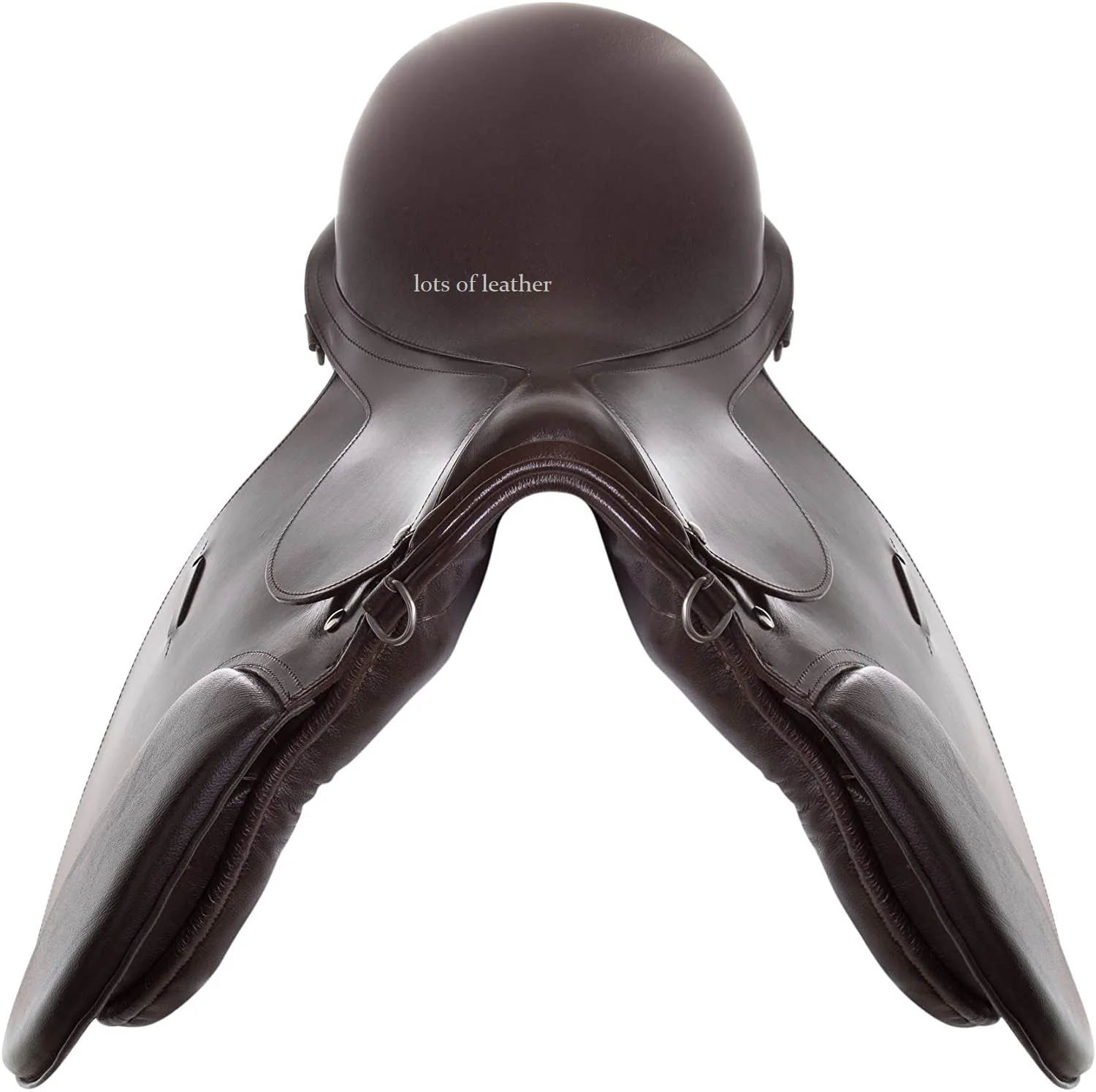 LOW PRICE OEM EQUESTRIAN OUTDOOR SPORTS HORSE LEATHER ALL PURPOSE ENGLISH JUMPING SADDLE WITH IRON STIRRUPS BROWN COLOR