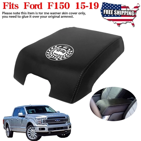 Car Center Console Lid Armrest Pad Cover for Ford F150 - Comfort and Style for Your Daily Drive Enhance Your Ride