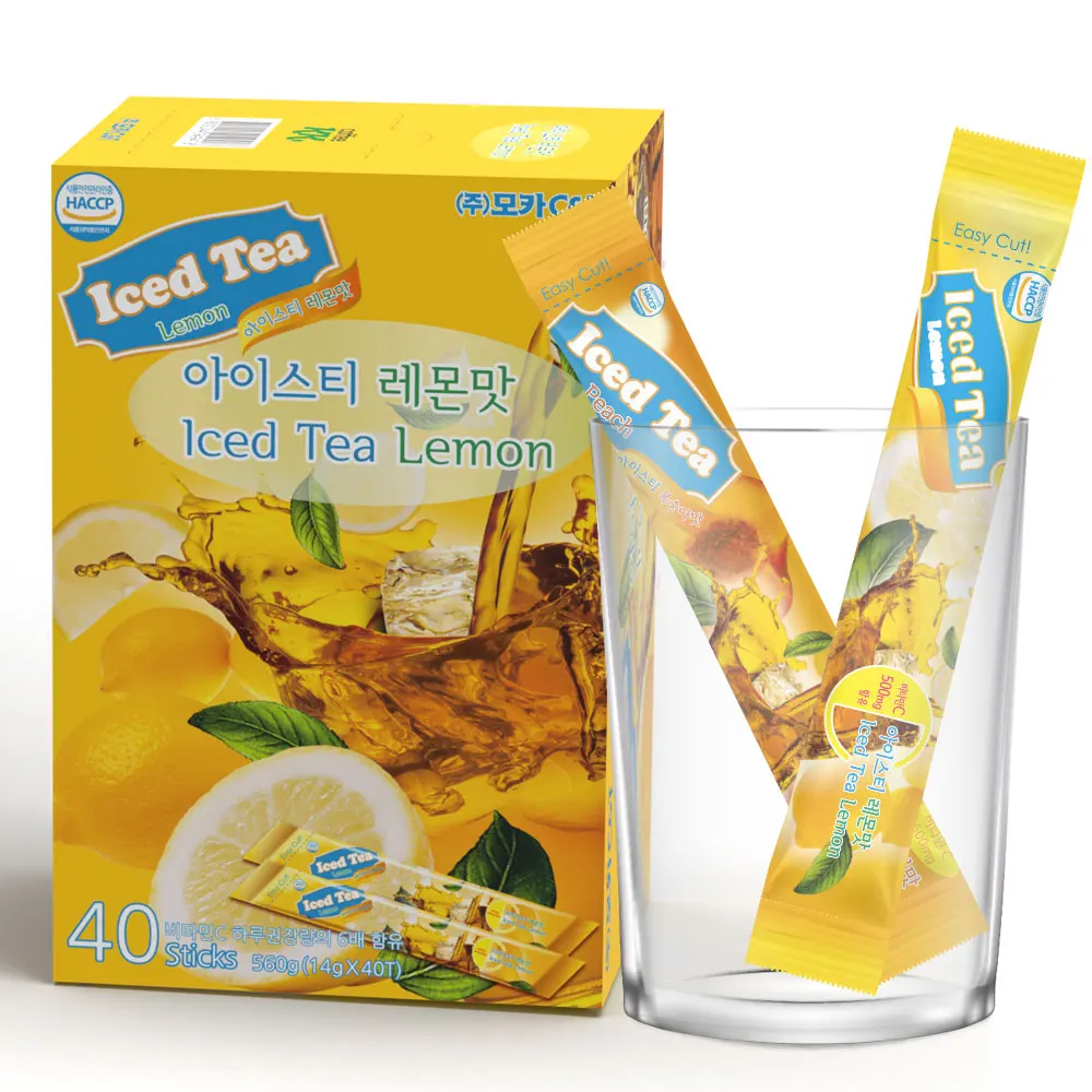 (MochaC&T) iced tea lemon, 560g (14g x 40sticks)  made in Korea Kotra HACCP approved high premium high quality