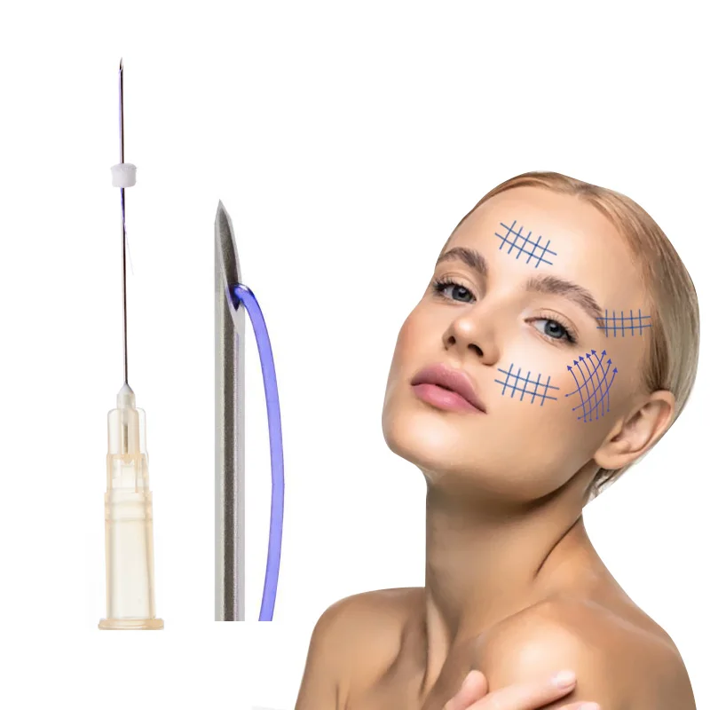 Wholesale plastic polydioxanone sutures lifting lifting v line mono 26g 90mm 60mm pdo thread