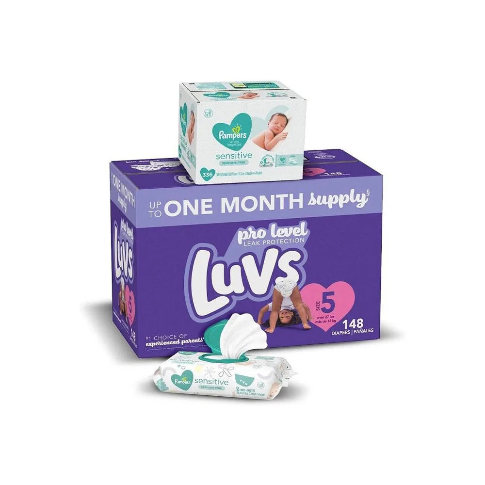 Wholesale Price Supplier of Luvs Ultra Leakguards Disposable Baby Diapers Bulk Stock With Fast Shipping