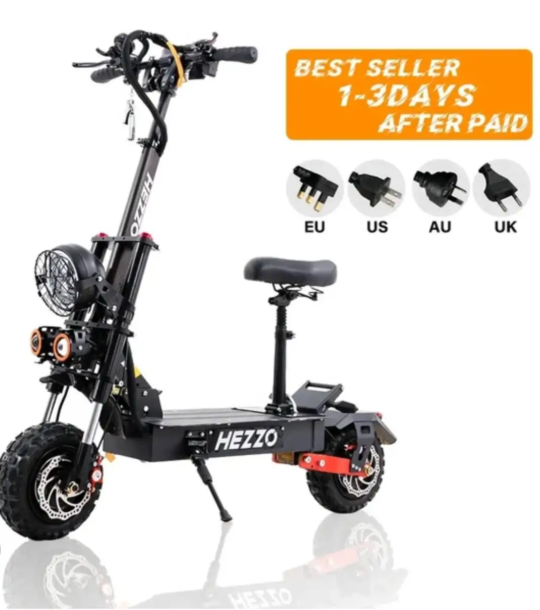 2024 NEW HEZZO HS-11Pro Escooter 60V 5600W Dual Motors 30AH 40Ah L G 11inch Foldable Off Road Fat Tire Dualtron Electric Kick