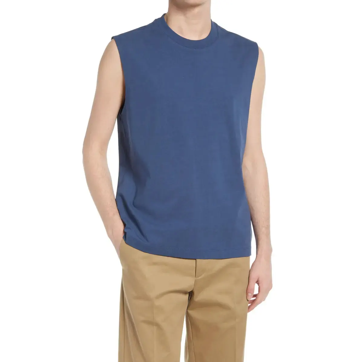 Wholesale Men Fitness Wear OEM Breathable Loose Sleeveless Sport Plus Size Bodybuilding Fitness Man Different Colors Tops Shirts