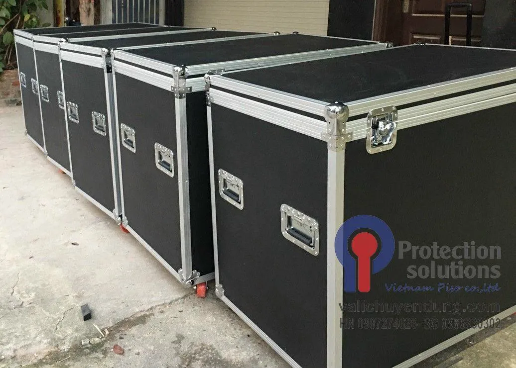Factory Price Large Aluminium Flight Hard Case Tool Box Carry Foam Storage  Box Custom Case with Wheels and Handles