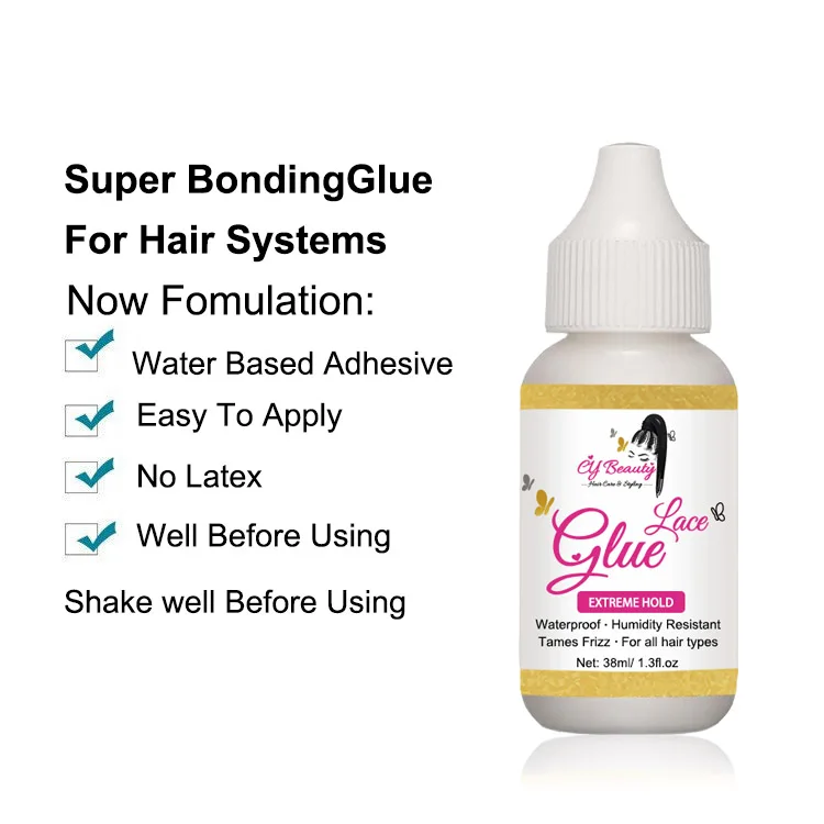 Private Label Waterproof Extreme Hold Invisible Hair Wig GLue Lace Wig Adhesive For Hair Wig Lace Glue