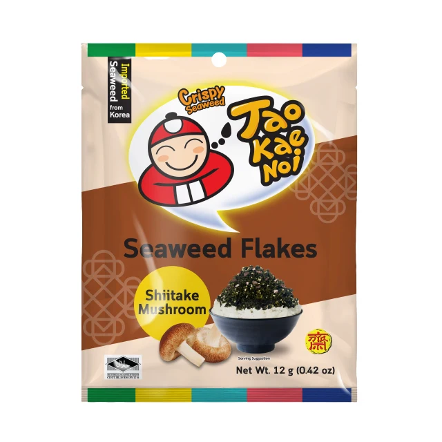 Приправы для риса Tao Kae Noi furkake, хлопья из морских водорослей Shiitake, ароматизатор грибов, 12 г, для топпинга риса, продукт из Таиланда
