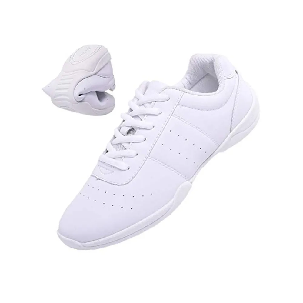 Lightweight comfortable white cheerleading shoes athletic shoe training shoes for competition dancing training