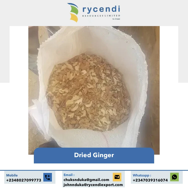 Wholesale Price Top Quality 100% Pure and Natural Taste Spicy Flavor Dried Split Ginger | Dried Ginger Flakes Nigeria