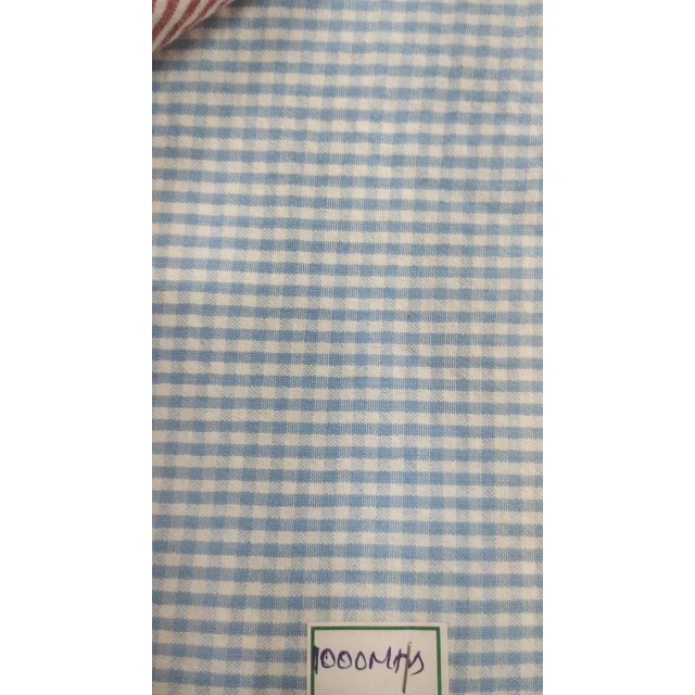 Хит продаж Высококачественная пряжа окрашенная тканая 100% хлопковая полоска ткань для одежды